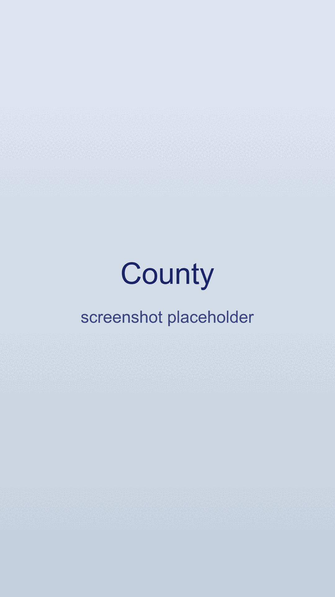 County app showing a list of countdowns